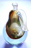 MURANO Sommerso Aventurine PEAR Paperweight Bookend.jpg